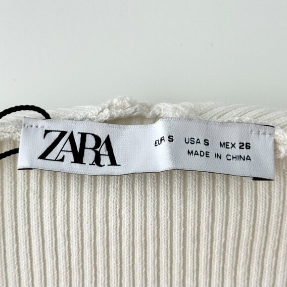 Zara White Button-Up Cardigan - Picture 15 of 16